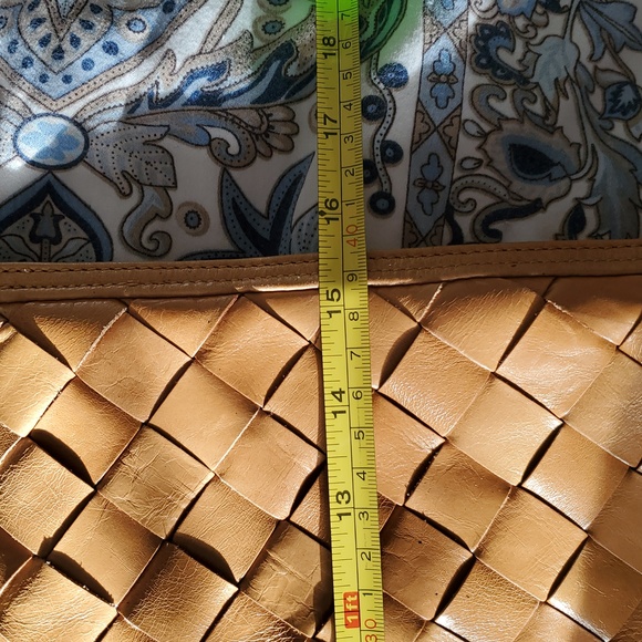 Latico nj USA cognac woven leather bag - Picture 11 of 12